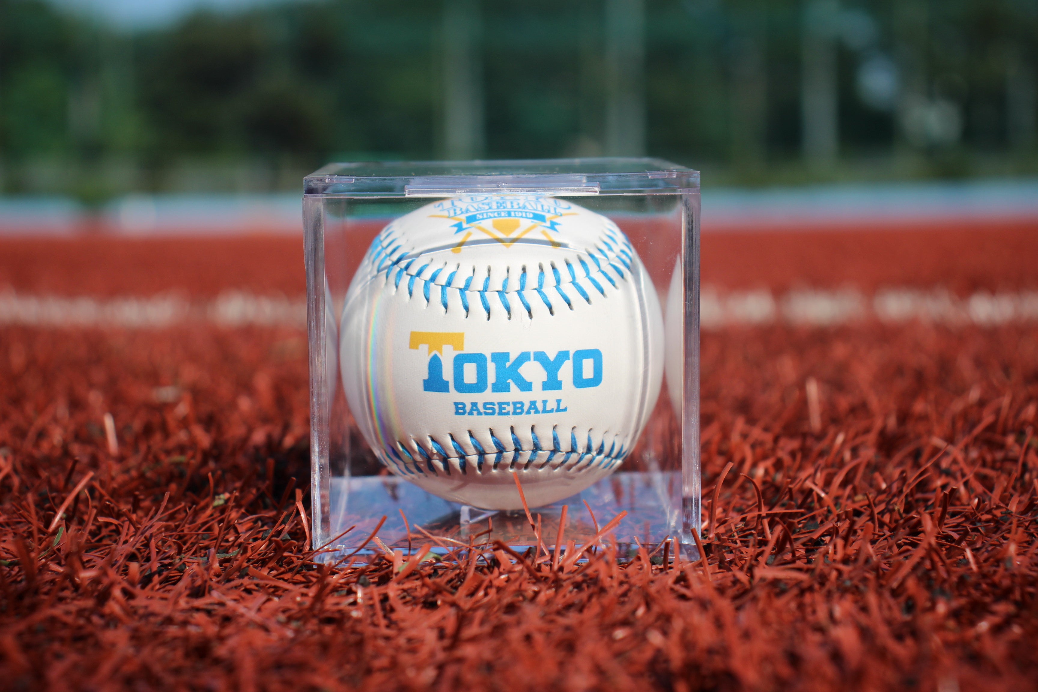 ハンドメイド★ブルー。野球ベースボール⚾プリント片側紐出し巾着。入園グッズ TOKYOBBC プリントボール – isseikainet